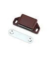 Mıknatıslı Plastik Mobilya Kapak Kilidi 36x25x15mm - Kahverengi