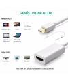 Mini Displayport to HDMI Dönüştürücü Adaptör Beyaz