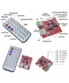 MP3 Kumandalı Bluetooth Amfi Modülü SD Kart + USB