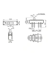 MSS-23D18 2P3T 3 Konumlu 8 Pin Sürgülü Slide Switch