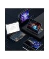 Newface JP12.9 iPad Pro 12.9 (2022) Kılıf Vales Dönen Ledli Klavyeli Tablet Kılıfı - Siyah