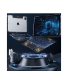 Newface JP12.9 iPad Pro 12.9 (2022) Kılıf Vales Dönen Ledli Klavyeli Tablet Kılıfı - Siyah