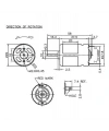 Nichibo 12-24V LP5BFN Redüktörsüz DC Motor