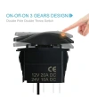 ON-OFF Kırmızı Işıklı Anahtar 5-Pin 12V-24V