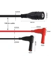 P1207 BNC Erkek - 4mm Banana Dönüştürücü Osiloskop Kablosu - 120cm