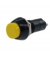 PBS-11A 12mm Anahtarlı Push Buton - Sarı