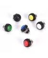 PBS-33B 12mm Push Buton - Kırmızı