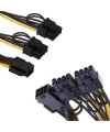 Pci-e 6 Pin Dişi To 2 X Pci-e 8 (6+2) Pin Erkek Gpu Güç Çoklayıcı Kablo