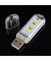 Portatif Mini Usb Led Işık Gece Okuma Kamp Lambası