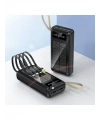 PW-61 Solar Panelli LCD Göstergeli Dahili Kablolu Powerbank 30.000mAh