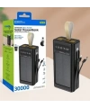 PW-90 LCD Ekran Dahili Mikro Type-C Lightning 4 x USB Powerbank