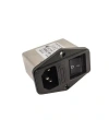 PX2C-6A EMI Filtre 6A Anahtarlı Erkek Power Soketi - Sigorta Yuvalı