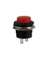 R13-507 16mm Yaylı Push Buton - Kırmızı