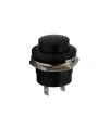 R13-507 16mm Yaylı Push Buton - Siyah