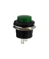 R13-507 16mm Yaylı Push Buton - Yeşil