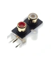 RCA-209 3.5mm Stereo RCA Jack Dişi - PCB Tip