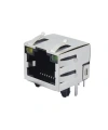 RJ45 8P8C Işıklı Dişi Ethernet Konnektörü - PCB Tipi