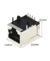 RJ45 Dişi Ethernet Konnektörü - PCB Tipi