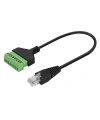 RJ45 Erkek - 8 Pin Vidalı Terminal Dönüştürücü Kablo - 30cm