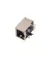 RJ45 Işıklı Dişi Ethernet Konnektörü - PCB Tipi 16x21x13mm
