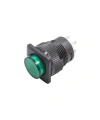 RL16-504B 16MM Plastik 4 Pin Yaylı Buton Yeşil