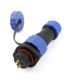 SD16 2 Pin 16mm Su Geçirmez Konnektör Takımı - Flanşlı Panel Tipi