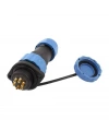 SD16 6 Pin 16mm Su Geçirmez Konnektör Takımı - Flanşlı Panel Tipi
