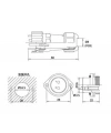 SD16 7 Pin 16mm Su Geçirmez Konnektör Takımı - Flanşlı Panel Tipi