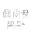 SD16 9 Pin 16mm Su Geçirmez Konnektör Takımı - Panel Tipi