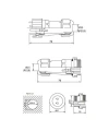 SD28 2 Pin 28mm Su Geçirmez Konnektör Takımı