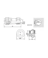 SD28 7 Pin 28mm Su Geçirmez Konnektör Takımı - Panel Tipi