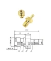SMA Dişi - SMB-KJ Erkek Coaxial Konnektör