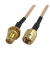 SMA Erkek - SMA Dişi RG316 Dönüştürücü Kablo - 10cm