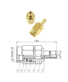 SMA Erkek - SMB-JJ Erkek Coaxial Konnektör