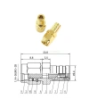 SMA Erkek - SMB-JK Dişi Coaxial Konnektör