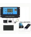 Solar Panel Akü Şarj Cihazı 20A 12/24V
