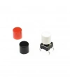 Tact Switch Kapağı Çap 3.1mm Siyah - 6x6mm Switch ile Uyumlu