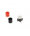 Tact Switch Kapağı Çap 3.2mm Kırmızı - 6x6mm Switch ile Uyumlu