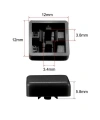 Tact Switch Kapağı Kare Siyah - 10x10x5mm