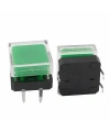 Tact Switch Kare Kapak ile Uyumlu Şeffaf Koruma Kılıfı