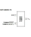 TCM809RENB713 SOT23-3 SMD Entegre