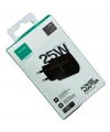 TECHSON 25W Type-C Adaptör şarj Başlığı Siyah S10C25S