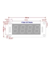 TM1637 4 Digit Led Display Saat Modülü - Beyaz