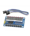 TM1638 Modülü Anahtar Ekran AVR Arduino 8-Bit Dijital LED Kartı