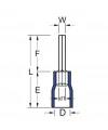 TMK-106 4.0-6.0mm2 İğne Tip İzoleli Kablo Ucu Sarı 100 Adet