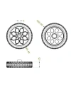 TT Sarı Motor Uyumlu 65mm Tekerlek