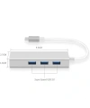 Type-C Hub 3 Port USB 3.0 Çoklayıcı + 1000 Mpbs Ethernet Çevirici