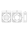 UF-123823 AC 220V 0.14A Metal Fan 120x120x38mm