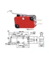 V-154-1C25 Micro Switch 3-Pin