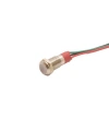 WD08L-P2/RG- 8mm 12-24V Kablolu Metal Sinyal Lambası - 2 Renk Katot